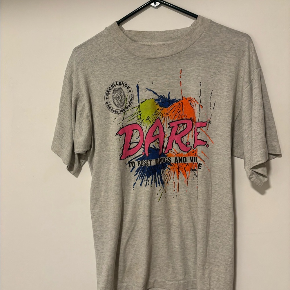 Gray D.A.R.E. Graphic Tee - Short Sleeve